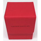 Docsmagic.de Premium Magnetic Flip Box (80) Red + Deck Divider - MTG PKM YGO - Kartenbox Rot
