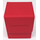 Docsmagic.de Premium Magnetic Flip Box (80) Red + Deck Divider - MTG PKM YGO - Kartenbox Rot