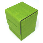 Docsmagic.de Premium Magnetic Flip Box (80) Light Green + Deck Divider - MTG PKM YGO - Kartenbox Hellgrün