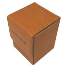 Docsmagic.de Premium Magnetic Flip Box (80) Gold + Deck Divider - MTG PKM YGO - Kartenbox Gold