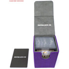 Docsmagic.de Premium Magnetic Flip Box (80) Purple + Deck Divider - MTG PKM YGO - Kartenbox Lila