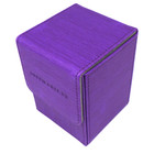 Docsmagic.de Premium Magnetic Flip Box (80) Purple + Deck Divider - MTG PKM YGO - Kartenbox Lila