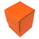 Docsmagic.de Premium Magnetic Flip Box (80) Orange + Deck Divider - MTG PKM YGO - Kartenbox Orange