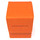 Docsmagic.de Premium Magnetic Flip Box (80) Orange + Deck Divider - MTG PKM YGO - Kartenbox Orange