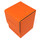 Docsmagic.de Premium Magnetic Flip Box (80) Orange + Deck Divider - MTG PKM YGO - Kartenbox Orange