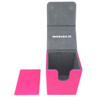 Docsmagic.de Premium Magnetic Flip Box (80) Pink + Deck Divider - MTG PKM YGO - Kartenbox Rosa