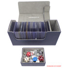 Docsmagic.de Premium Magnetic Tray Long Box Dark Blue Small - Card Deck Storage - Kartenbox Aufbewahrung Transport Dunkelblau