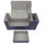 Docsmagic.de Premium Magnetic Tray Long Box Dark Blue Small - Card Deck Storage - Kartenbox Aufbewahrung Transport Dunkelblau