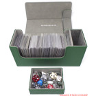 Docsmagic.de Premium Magnetic Tray Long Box Dark Green Small - Card Deck Storage - Kartenbox Aufbewahrung Transport Dunkelgrün