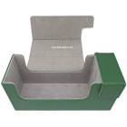 Docsmagic.de Premium Magnetic Tray Long Box Dark Green Small - Card Deck Storage - Kartenbox Aufbewahrung Transport Dunkelgrün