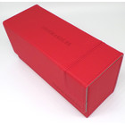 Docsmagic.de Premium Magnetic Tray Long Box Red Small - Card Deck Storage - Kartenbox Aufbewahrung Transport Rot