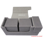 Docsmagic.de Premium Magnetic Tray Long Box Silver Small - Card Deck Storage - Kartenbox Aufbewahrung Transport Silber