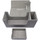 Docsmagic.de Premium Magnetic Tray Long Box Silver Small - Card Deck Storage - Kartenbox Aufbewahrung Transport Silber