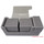 Docsmagic.de Premium Magnetic Tray Long Box Silver Small - Card Deck Storage - Kartenbox Aufbewahrung Transport Silber