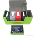 Docsmagic.de Premium Magnetic Tray Long Box Light Green Small - Card Deck Storage - Kartenbox Aufbewahrung Transport Hellgrün