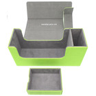 Docsmagic.de Premium Magnetic Tray Long Box Light Green Small - Card Deck Storage - Kartenbox Aufbewahrung Transport Hellgrün