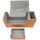 Docsmagic.de Premium Magnetic Tray Long Box Gold Small - Card Deck Storage - Kartenbox Aufbewahrung Transport Gold
