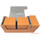 Docsmagic.de Premium Magnetic Tray Long Box Gold Small - Card Deck Storage - Kartenbox Aufbewahrung Transport Gold