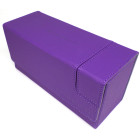 Docsmagic.de Premium Magnetic Tray Long Box Purple Small - Card Deck Storage - Kartenbox Aufbewahrung Transport Lila