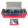 Docsmagic.de Premium Magnetic Tray Long Box Red Medium - Card Deck Storage - Kartenbox Aufbewahrung Transport Rot