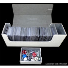Docsmagic.de Premium Magnetic Tray Long Box White Medium - Card Deck Storage - Kartenbox Aufbewahrung Transport Weiss
