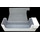 Docsmagic.de Premium Magnetic Tray Long Box White Medium - Card Deck Storage - Kartenbox Aufbewahrung Transport Weiss