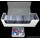 Docsmagic.de Premium Magnetic Tray Long Box White Medium - Card Deck Storage - Kartenbox Aufbewahrung Transport Weiss