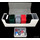 Docsmagic.de Premium Magnetic Tray Long Box White Medium - Card Deck Storage - Kartenbox Aufbewahrung Transport Weiss