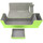 Docsmagic.de Premium Magnetic Tray Long Box Light Green Medium - Card Deck Storage - Kartenbox Aufbewahrung Transport Hellgrün