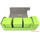 Docsmagic.de Premium Magnetic Tray Long Box Light Green Medium - Card Deck Storage - Kartenbox Aufbewahrung Transport Hellgrün