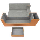 Docsmagic.de Premium Magnetic Tray Long Box Gold Medium - Card Deck Storage - Kartenbox Aufbewahrung Transport Gold