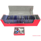 Docsmagic.de Premium Magnetic Tray Long Box Red Large - Card Deck Storage - Kartenbox Aufbewahrung Transport Rot