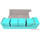 Docsmagic.de Premium Magnetic Tray Long Box Mint Large - Card Deck Storage - Kartenbox Aufbewahrung Transport Aqua