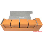 Docsmagic.de Premium Magnetic Tray Long Box Gold Large - Card Deck Storage - Kartenbox Aufbewahrung Transport Gold