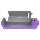 Docsmagic.de Premium Magnetic Tray Long Box Purple Large - Card Deck Storage - Kartenbox Aufbewahrung Transport Lila