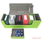 Docsmagic.de Premium Magnetic Tray Long Box Light Green Small + 2 Flip Boxes - Hellgrün