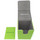 Docsmagic.de Premium Magnetic Tray Long Box Light Green Small + 2 Flip Boxes - Hellgrün