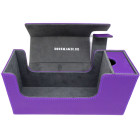 Docsmagic.de Premium Magnetic Tray Long Box Purple Small + 2 Flip Boxes - Lila