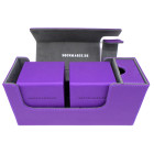 Docsmagic.de Premium Magnetic Tray Long Box Purple Small + 2 Flip Boxes - Lila