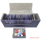 Docsmagic.de Premium Magnetic Tray Long Box Dark Blue Medium + 3 Flip Boxes - Dunkelblau