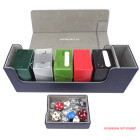 Docsmagic.de Premium Magnetic Tray Long Box Dark Blue Medium + 3 Flip Boxes - Dunkelblau