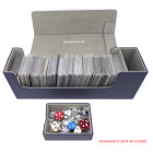 Docsmagic.de Premium Magnetic Tray Long Box Dark Blue Medium + 3 Flip Boxes - Dunkelblau