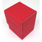 Docsmagic.de Premium Magnetic Tray Long Box Red Medium + 3 Flip Boxes - Rot