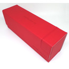 Docsmagic.de Premium Magnetic Tray Long Box Red Medium + 3 Flip Boxes - Rot