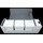 Docsmagic.de Premium Magnetic Tray Long Box White Medium + 3 Flip Boxes - Weiss