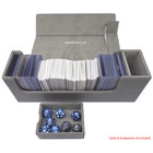 Docsmagic.de Premium Magnetic Tray Long Box Silver Medium + 3 Flip Boxes - Silber