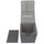 Docsmagic.de Premium Magnetic Tray Long Box Silver Medium + 3 Flip Boxes - Silber