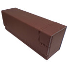 Docsmagic.de Premium Magnetic Tray Long Box Brown Medium + 3 Flip Boxes - Braun