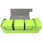 Docsmagic.de Premium Magnetic Tray Long Box Light Green Medium + 3 Flip Boxes - Hellgrün