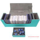 Docsmagic.de Premium Magnetic Tray Long Box Mint Medium + 3 Flip Boxes - Aqua